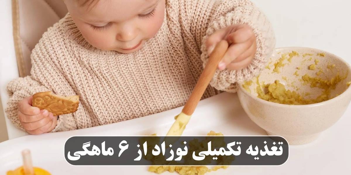 تغذیه تکمیلی نوزاد از 6 ماهگی